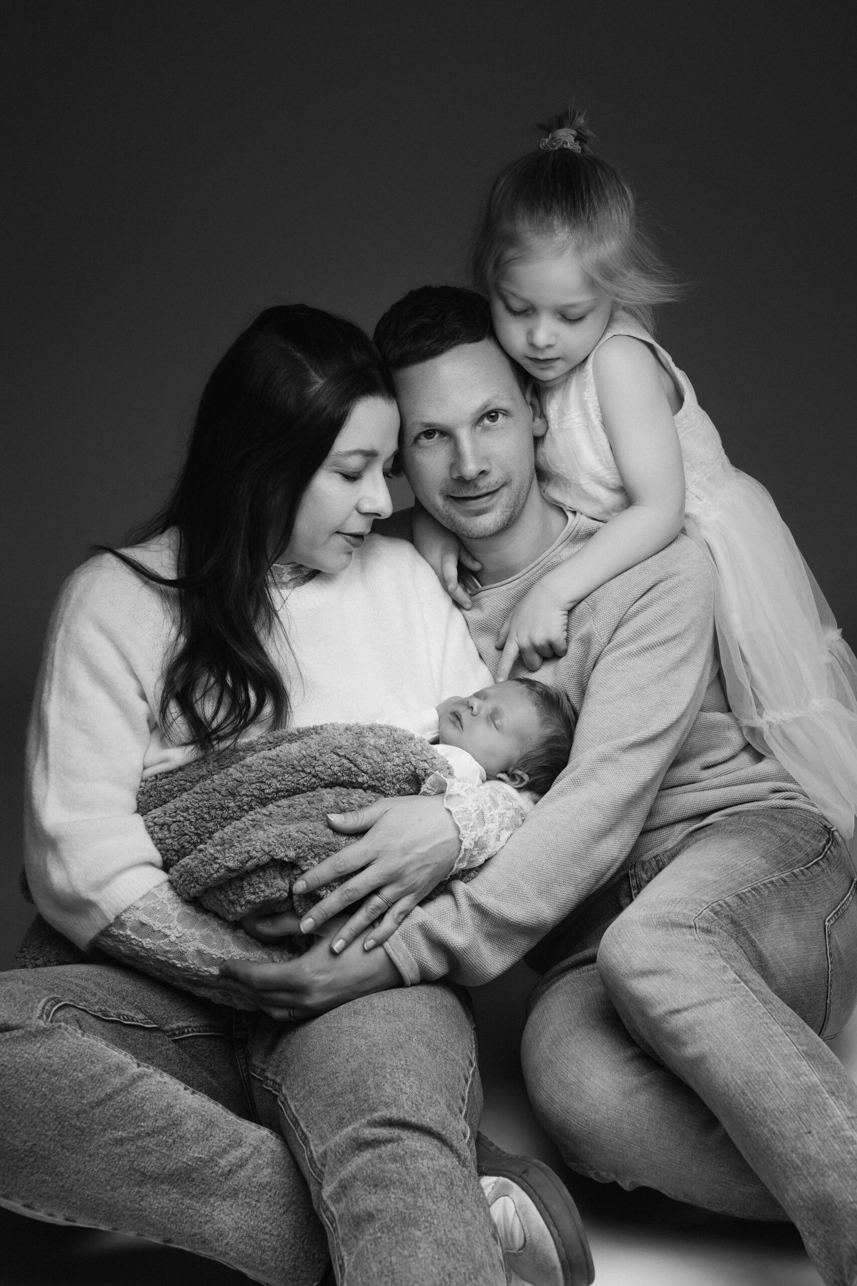 Moderne Familienportraits im Fotostudio bei Ulm